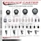 Service Caster 3.5'' Black Poly Swivel 1-5/8'' Expanding Stem Caster with Brake SCC-EX20S3514-PPUB-BLK-TLB-158 - alternate 4